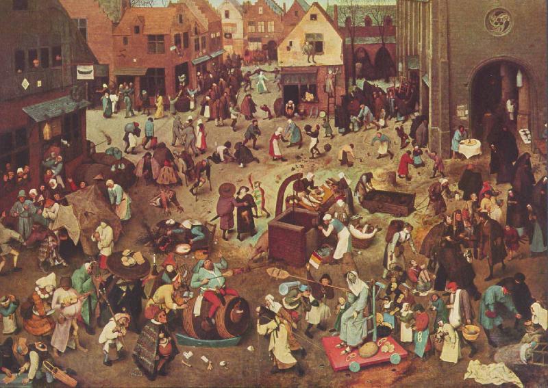 Pieter Bruegel Fight Between Carnival and Lent France oil painting art